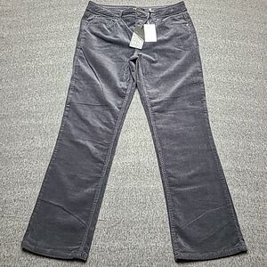 Beau Dawson Womens Corduroy Jeans 14 Petite Grey Career Work Casual‎